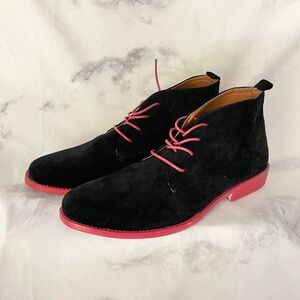 Men’s velvet Chelsea boots
